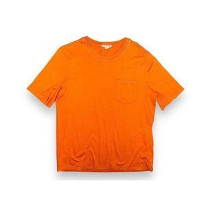 E2 Carbon 2 Cobalt Shirt Top Mens Orange Medium Pocket Tee